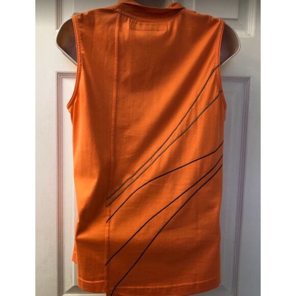Vintage JAMIE SADOCK Set of 2 Women's Golf Tops Sleeveless Orange Medium - Picture 5 of 11